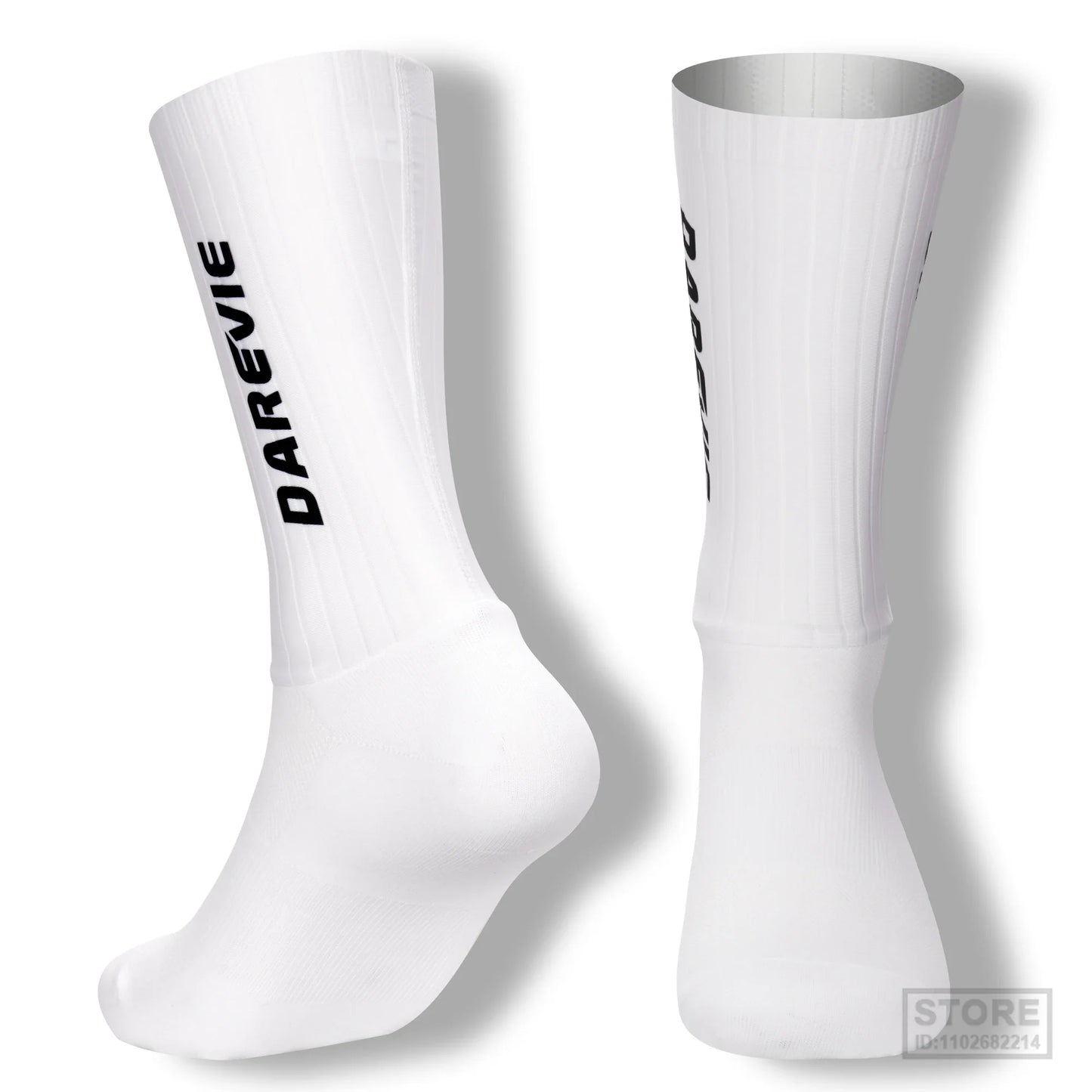 Pro DAREVIE Cycling Socks Aero Sock High Speed Sports For Men Anti-slip Breathable Athletic Moisture Control