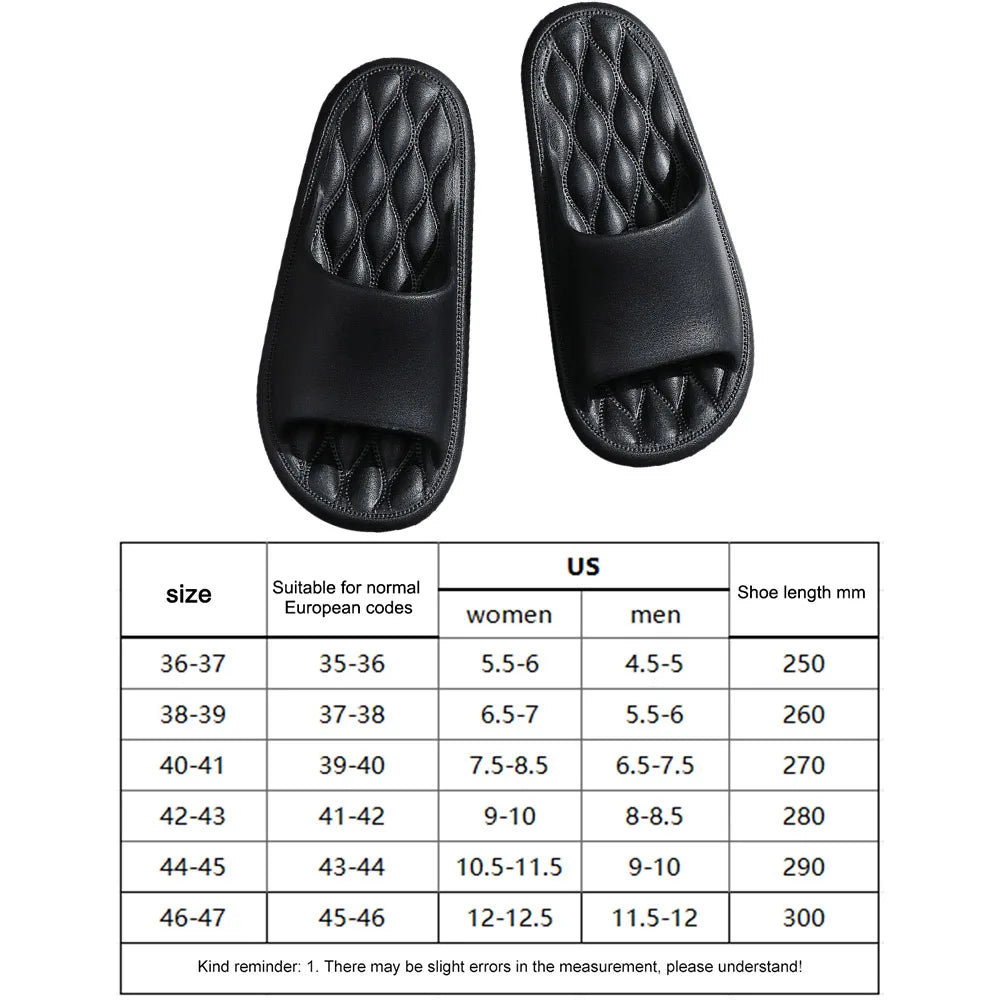 Summer Flip Flops Solid Color Thick Platform Slippers Non Slip Summer Cloud Slides EVA Indoor Home Sandals for Men Women