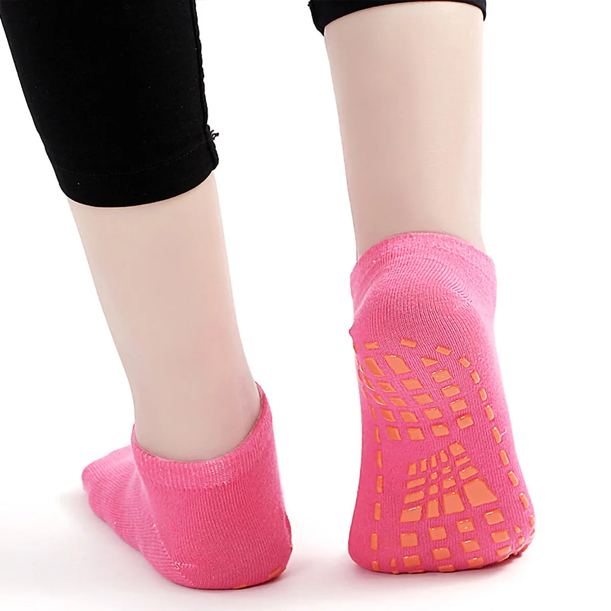 1/4 Pairs Unisex Silicone Non Slip Grip Trampoline Socks For Women's and Men's Hospital Yoga Pilates Indoor Sports