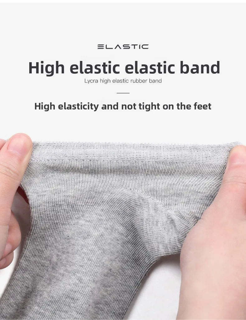 Brand 100% Cotton Men Socks Summer Thin Breathable Socks High Quality No Show Boat Socks Black Short For Students Size 39-44