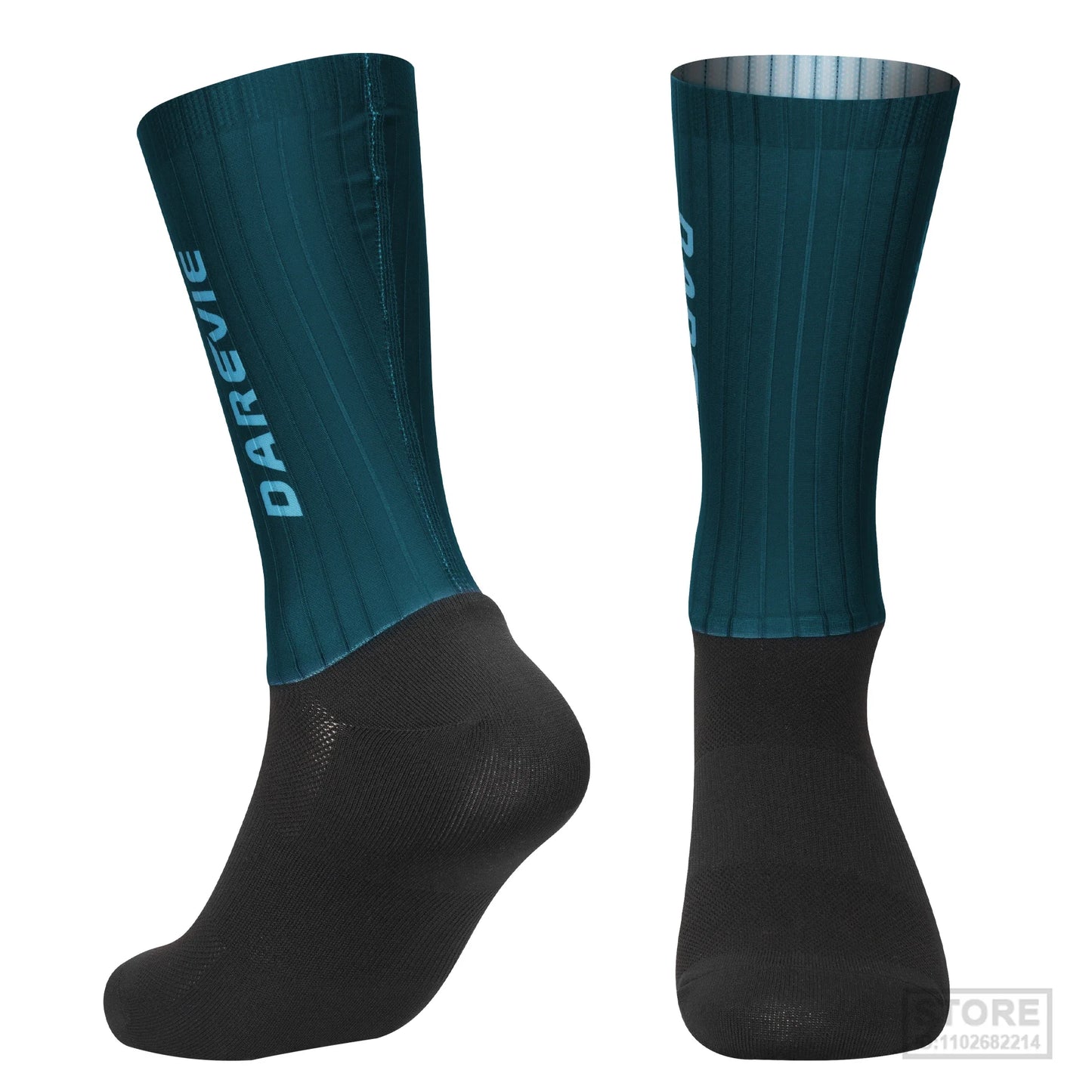 Pro DAREVIE Cycling Socks Aero Sock High Speed Sports For Men Anti-slip Breathable Athletic Moisture Control