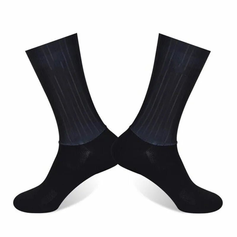 Cycling Slip Anti Silicone Summer Whiteline Aero Socks Socks Men Bicycle Sport Running Bike Socks Calcetines 2024 new socks