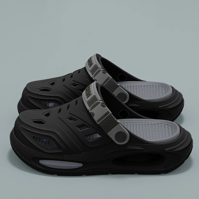 Smile Men's And Women's Cave Shoes With Removable Insoles Non-slip Cushioned Thickened Soft Slippers Fashion Breathable Sandals