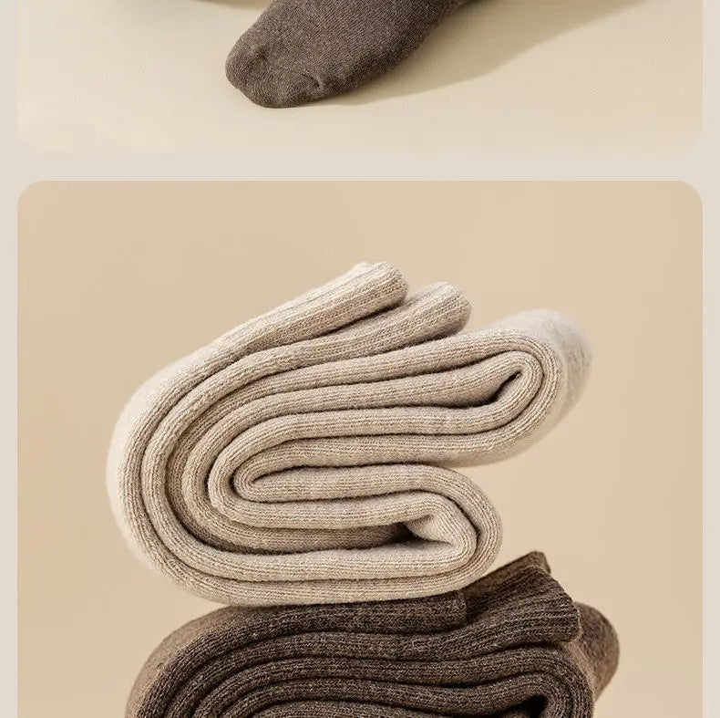 Winter 3Pairs/Lot 95% Pure Cotton Socks Men Business Dress Anti-bacterial Long Socks Soft Breathable Spring Tube Casual Sock