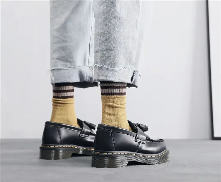 Four-season Men's Flat Low-top Large-sized Shallow-mouth Form-fitting Business-style Fashionable Lace-up Leather Formal Shoes