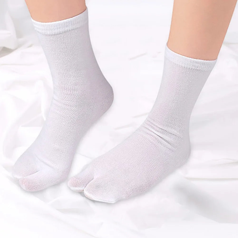Fashion Japanese Style Tabi Toe Socks for Men Women Summer Fiber Two Finger Socks Kimono Flip Flop Sandal Split Tabi Toe Sock