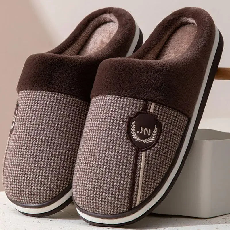 2023 New Winter Fleece-lined Cotton Slippers For Men Women Home Use Non-slip Thick Bottom Indoor Outdoor Wear Couples Warm