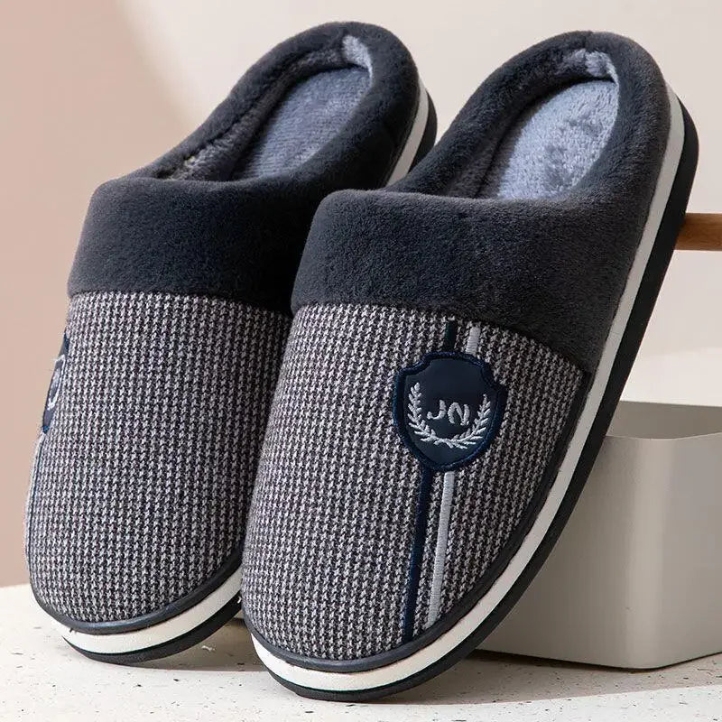 2023 New Winter Fleece-lined Cotton Slippers For Men Women Home Use Non-slip Thick Bottom Indoor Outdoor Wear Couples Warm