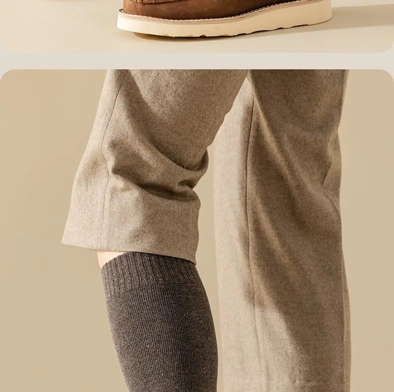 Winter 3Pairs/Lot 95% Pure Cotton Socks Men Business Dress Anti-bacterial Long Socks Soft Breathable Spring Tube Casual Sock