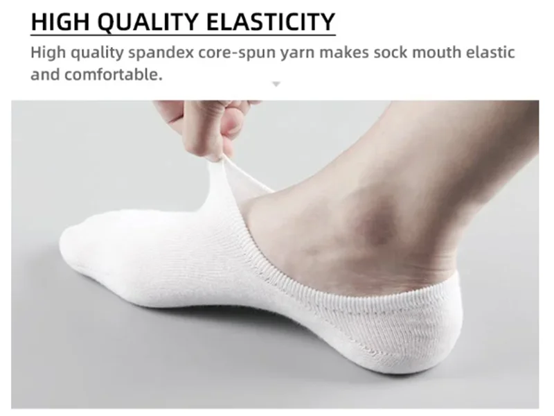 1/5/10/20 Pairs Summer Autumn Boat Socks For Men Women Non-slip Silicone Invisible Cotton Socks Male Ankle Sock Slippers