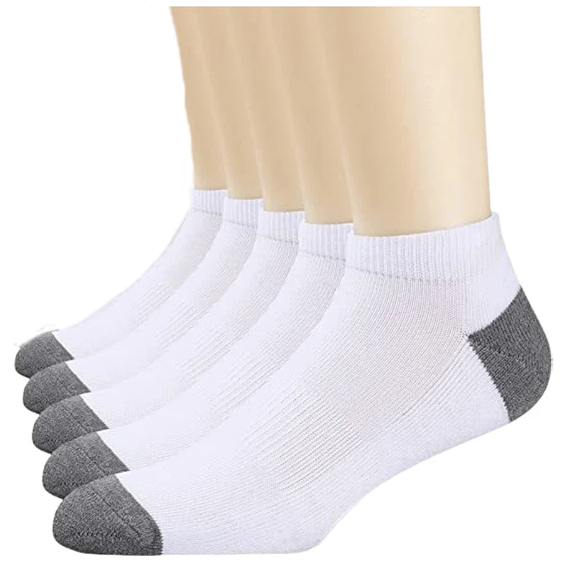 5 pairs of breathable cotton sports socks men's bamboo fiber spring, summer and autumn men's socks sweat deodorant business sock