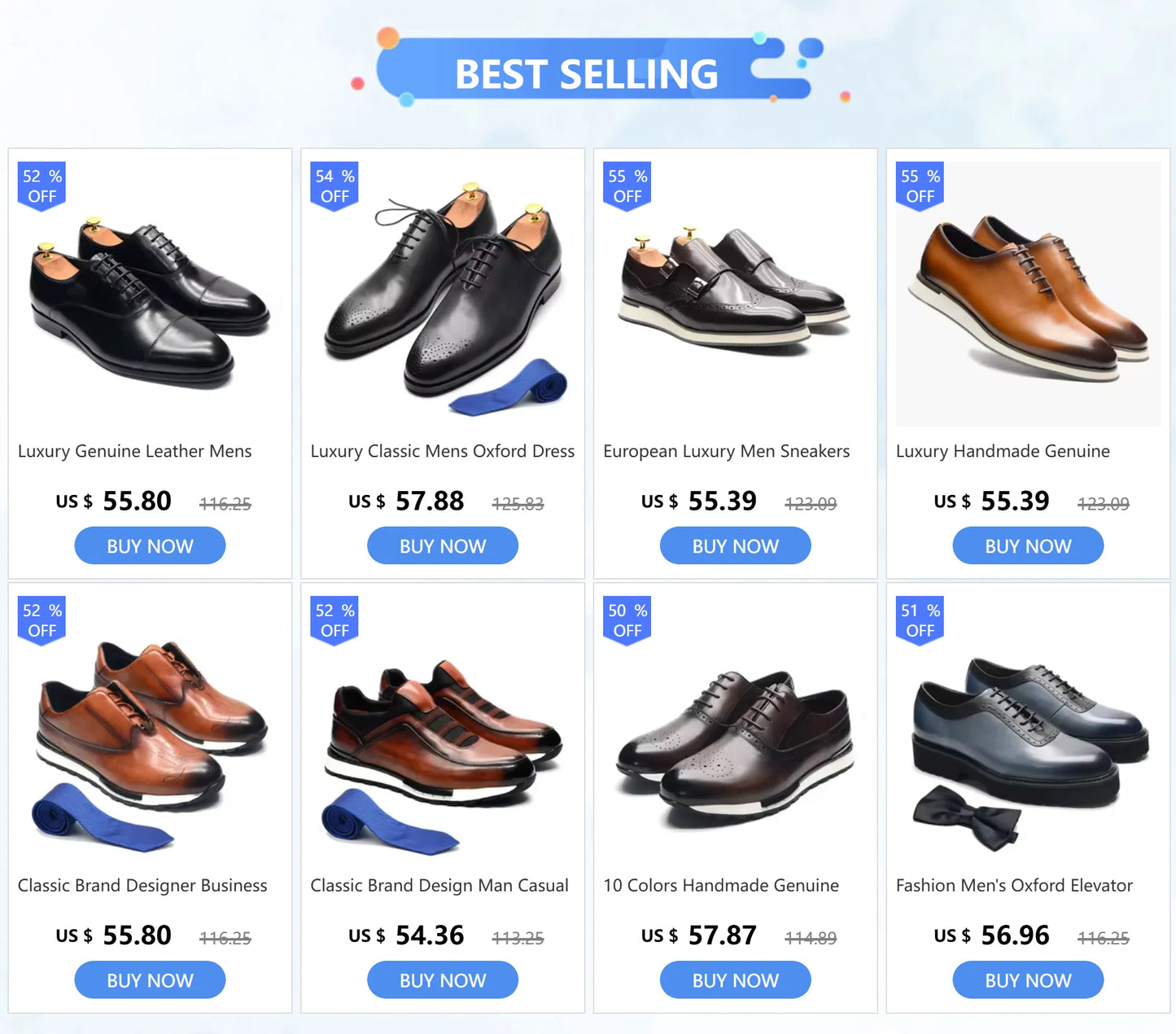 Luxury Genuine Leather Mens Business Dress Shoes Black Cap Toe Lace-Up Oxfords Company Office Wedding Party Formal Shoes for Men