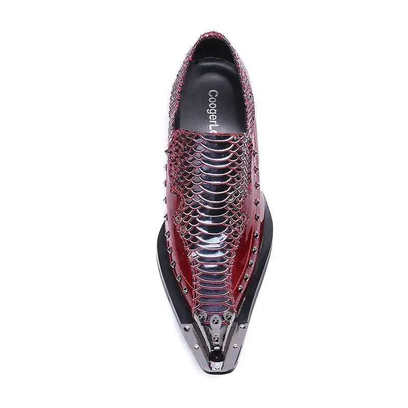 Summer business suit men's shoes black glossy leather shoes leading pointed party trend wedding shoes.