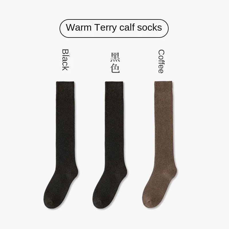 Winter 3Pairs/Lot 95% Pure Cotton Socks Men Business Dress Anti-bacterial Long Socks Soft Breathable Spring Tube Casual Sock